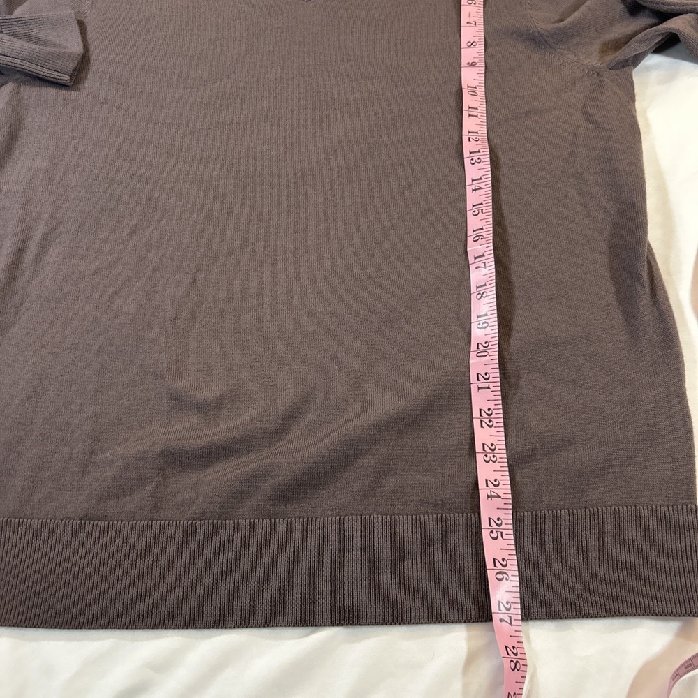 Artefact 100% Merino Wool V Neck Pullover Sweater Size Large Dusty Purple - Picture 5 of 7